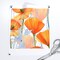 Orange Watercolor Poppy Flower California Poppies Floral Summer Custom Pre-pasted Wallpaper by Spoonflower Pre-Pasted Wallpaper 2FT Wide